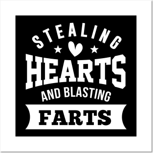 Stealing Hearts & Blasting Farts Kids T-Shirt Posters and Art